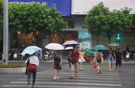 陣雨“解悶”