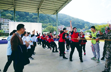 趣味運動強體魄 團結(jié)奮戰(zhàn)“開門紅”